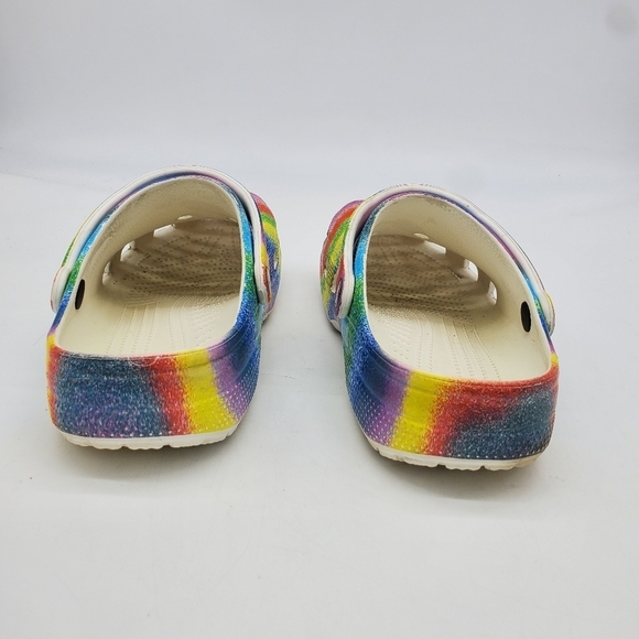 CROCS SHOES Men 10 Women 12 CLASSIC SPRAY DYE CLOGs - Picture 6 of 9